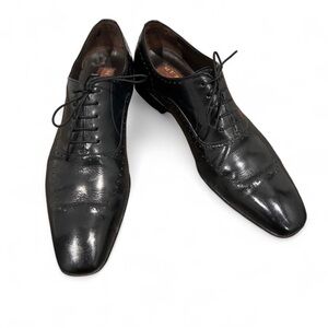 Mezlan Black Leather Dress Shoes
